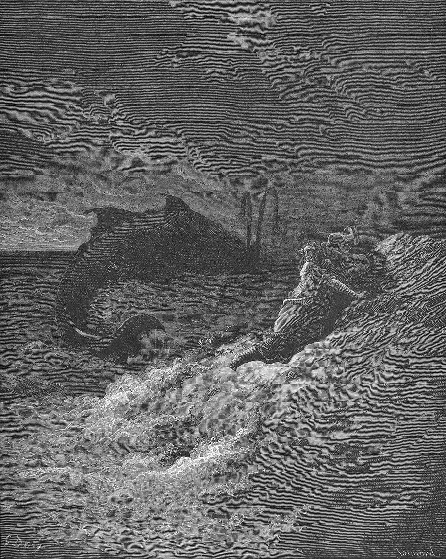 Gustave Doré, Jonas é lançado pelo grande peixe