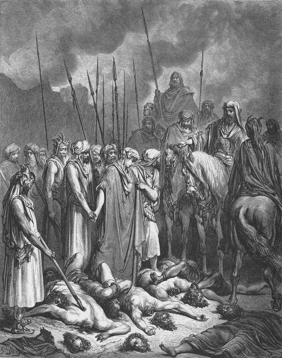 Gustave Doré, Josué poupa Raabe