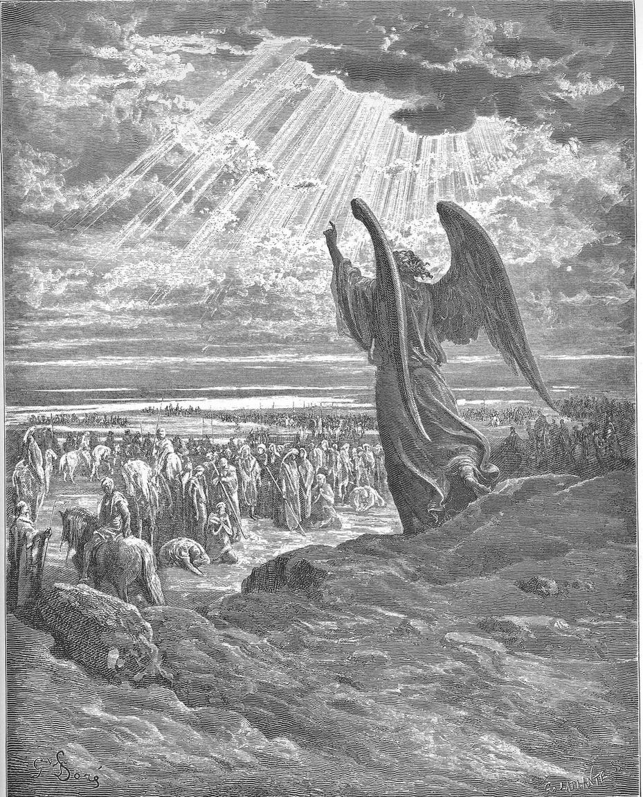 Gustave Doré, Um anjo aparece aos israelitas