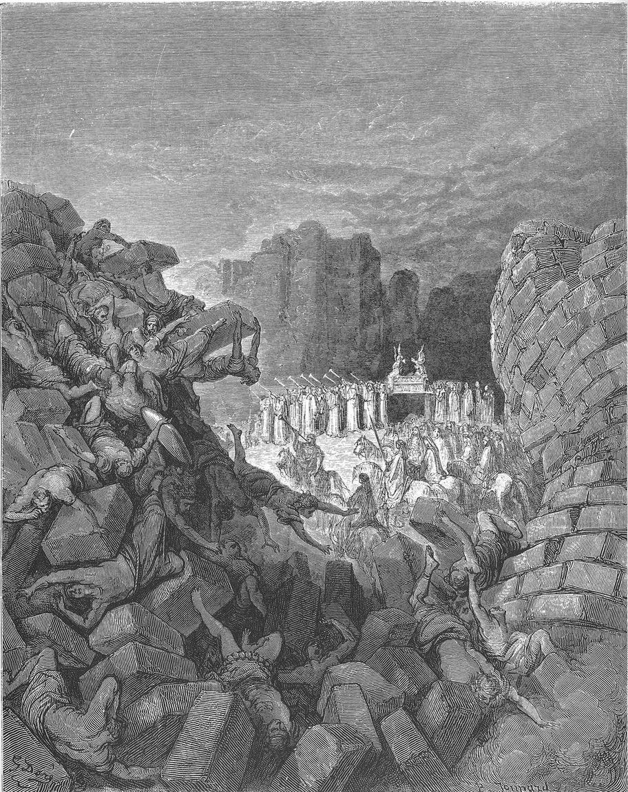 Gustave Doré, Os muros de Jericó caem