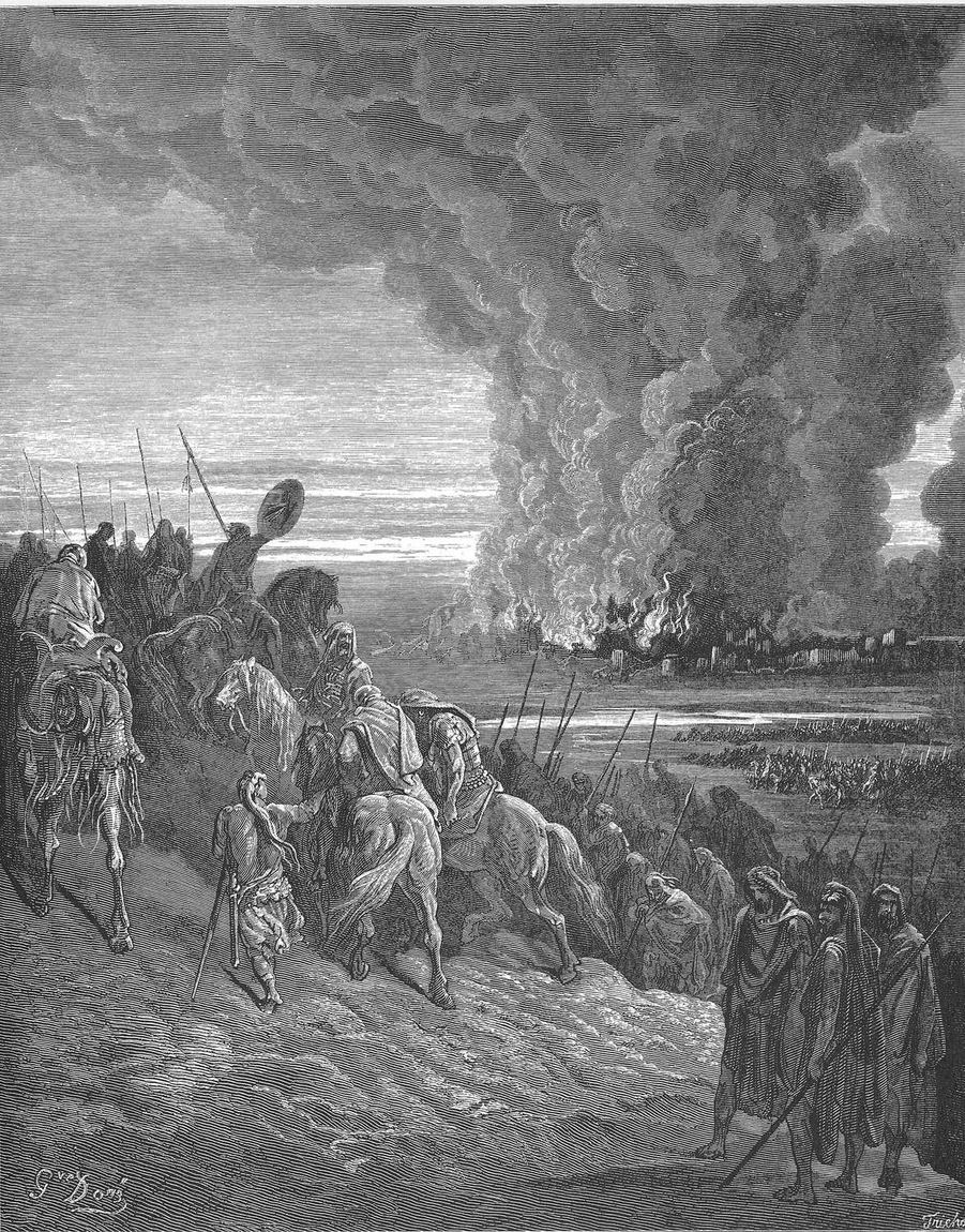 Gustave Doré, Josué queima a cidade de Ai