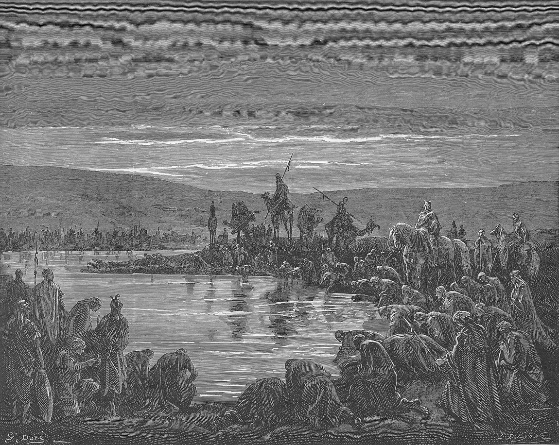 Gustave Doré, Gideão escolhe trezentos soldados