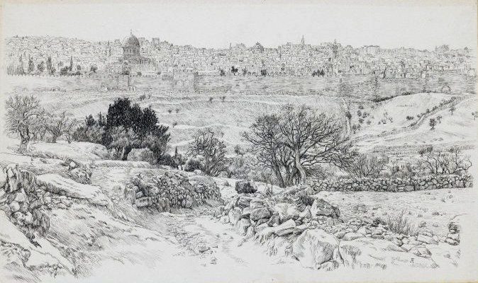 James Tissot, Jerusalém vista do monte das Oliveiras