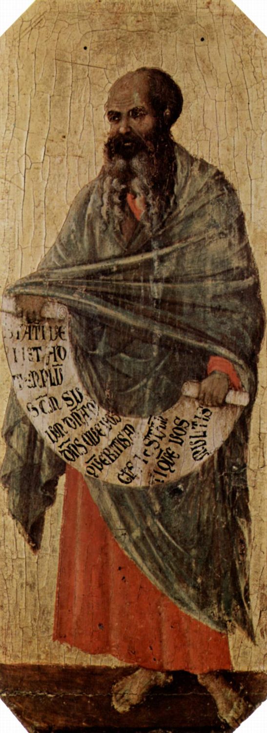 Duccio di Buoninsegna, O profeta Malaquias (Maestà)