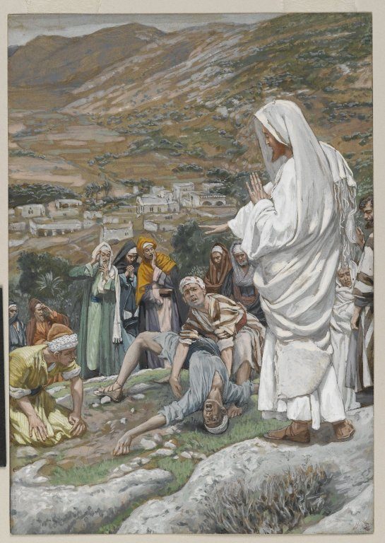 James Tissot, O menino possesso ao pé do monte