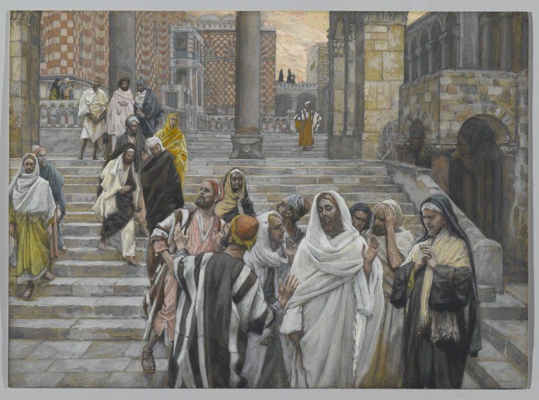 James Tissot, Os discípulos admiram o templo