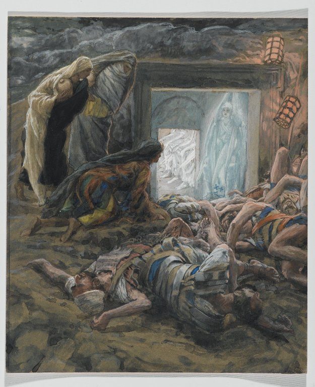 James Tissot, Maria Madalena e as santas mulheres no sepulcro