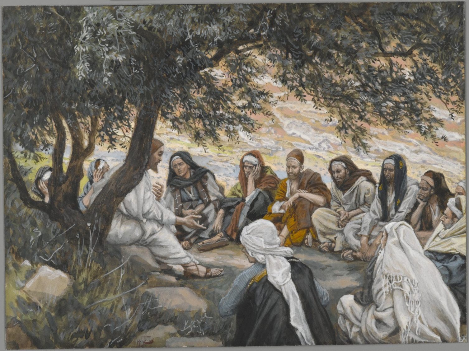 James Tissot, A exortação aos apóstolos