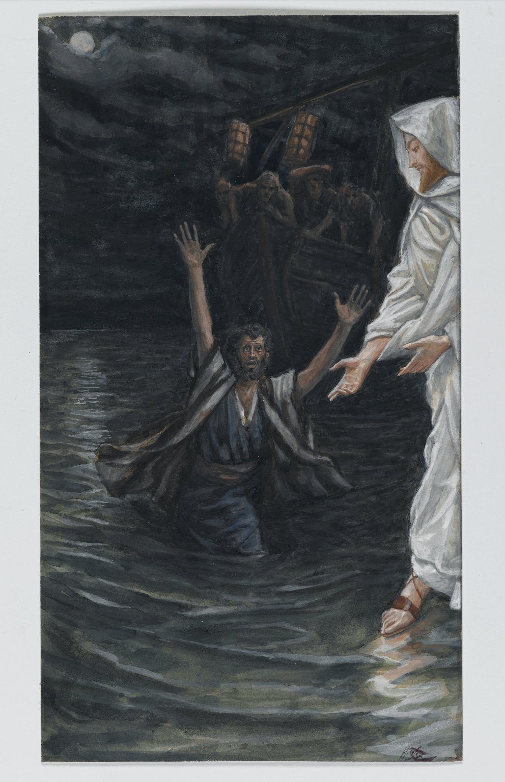 James Tissot, Pedro anda sobre o mar
