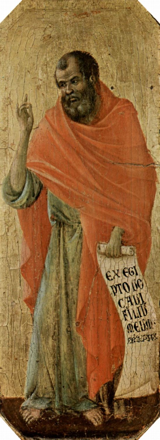 Duccio di Buoninsegna, O profeta Oseias (Maestà)