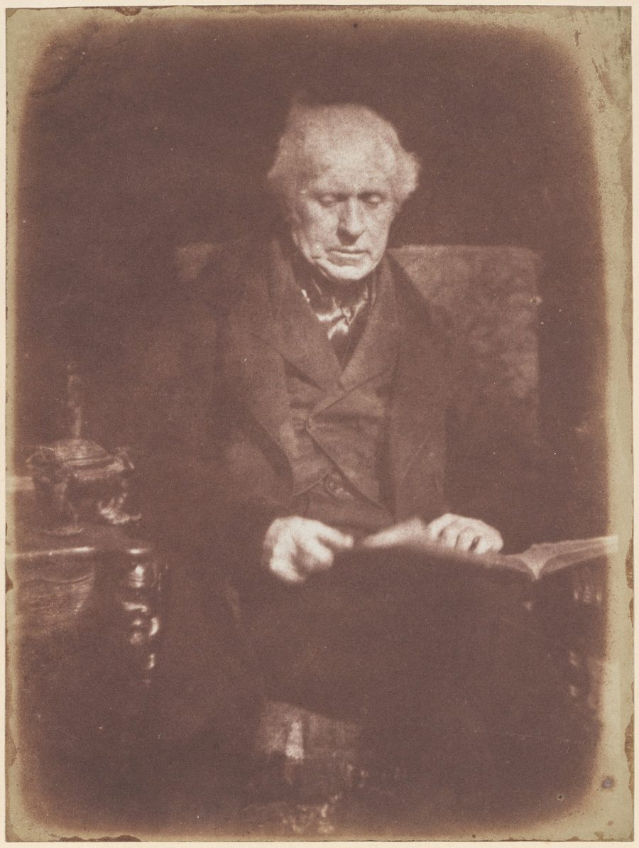 Retrato fotográfico de Sir David Brewster, físico escocês, em meados do século XIX